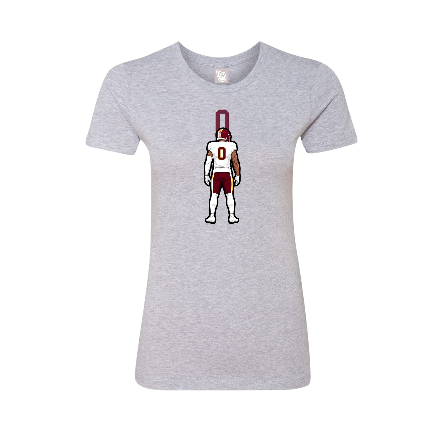 Womens Tee — Number Top in Grey