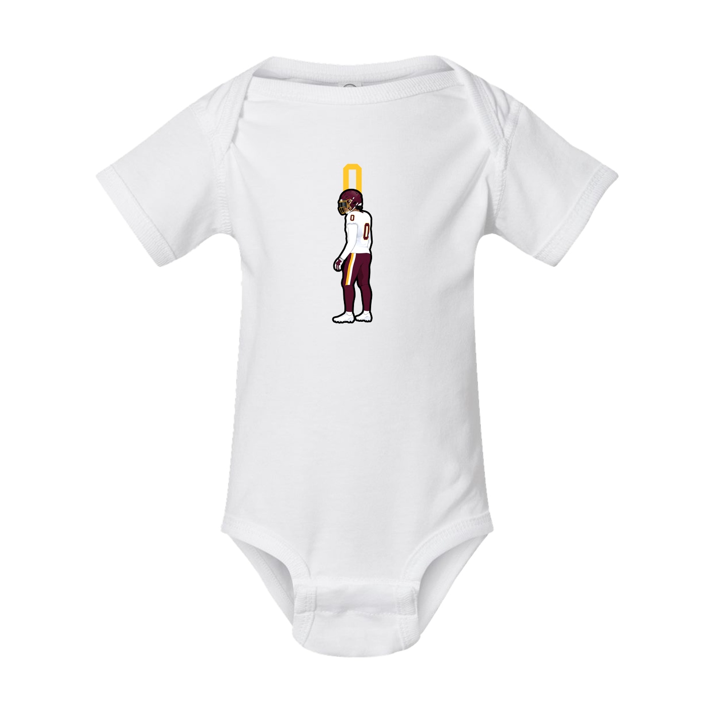 Baby Onesie — Number Top in White