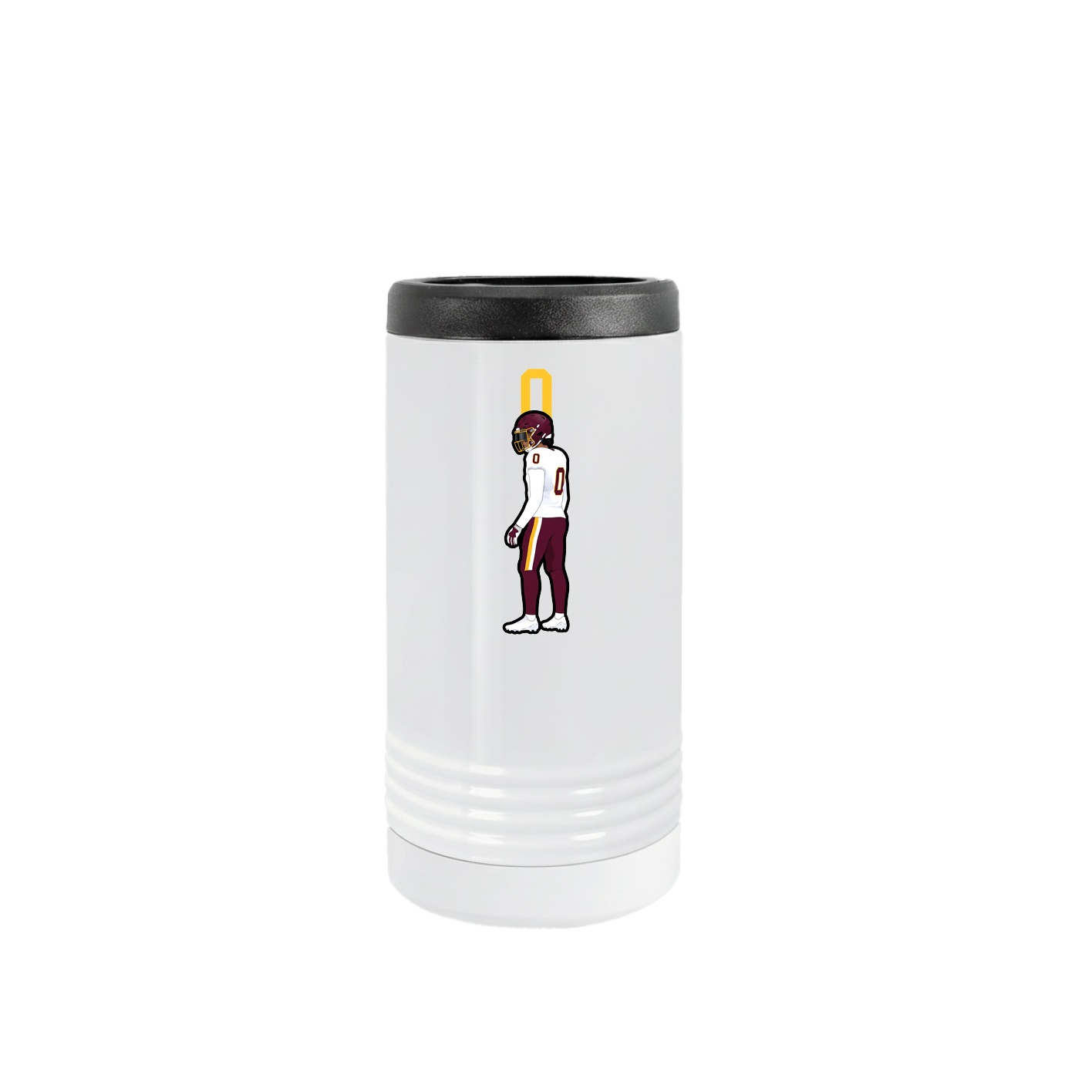 Slim Beverage Holder — Number Top in White