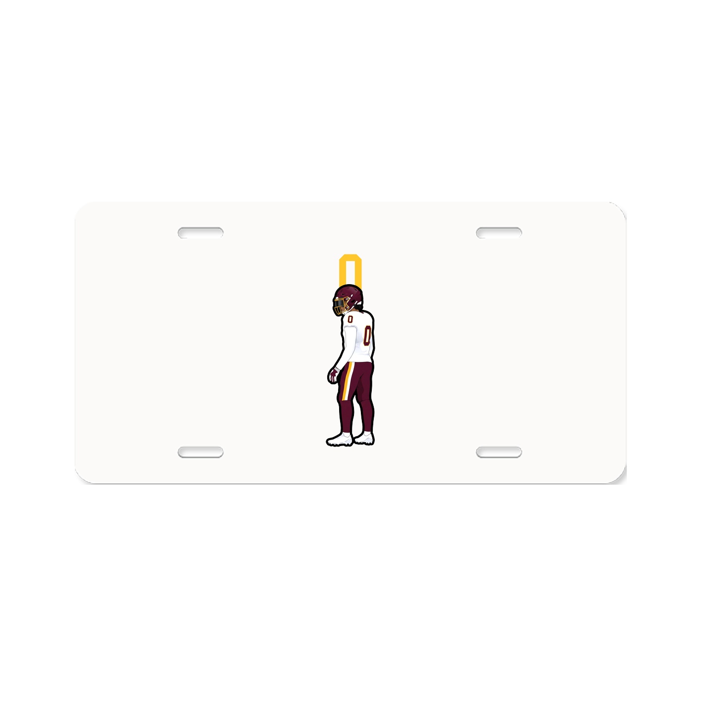 License Plate — Number Top in Classic