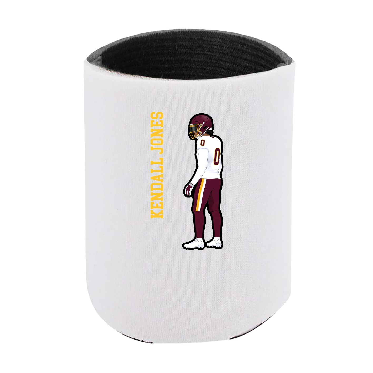 Can Holder — Name Vertical in White