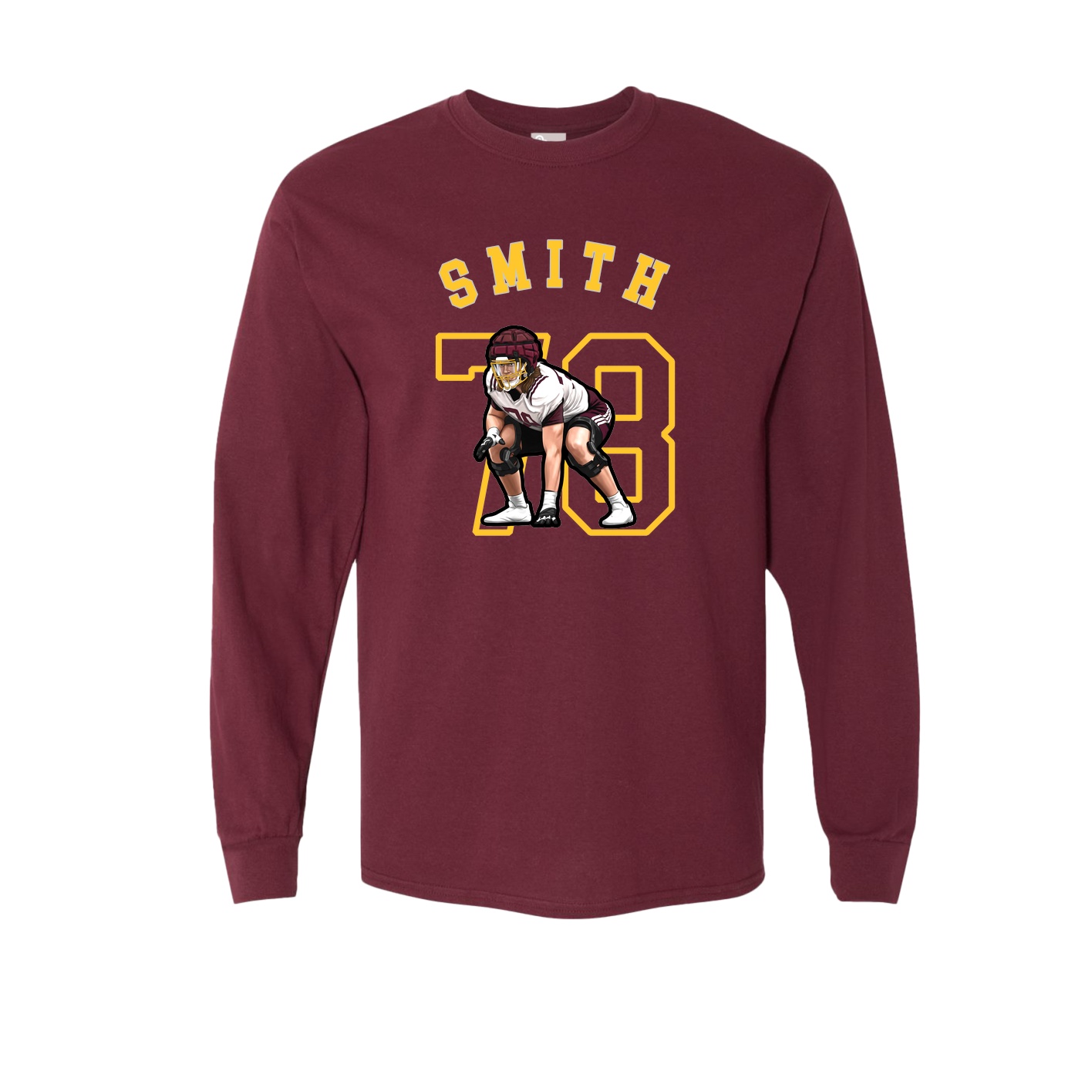 Long Sleeve Tee — Shirsey Arch in Maroon