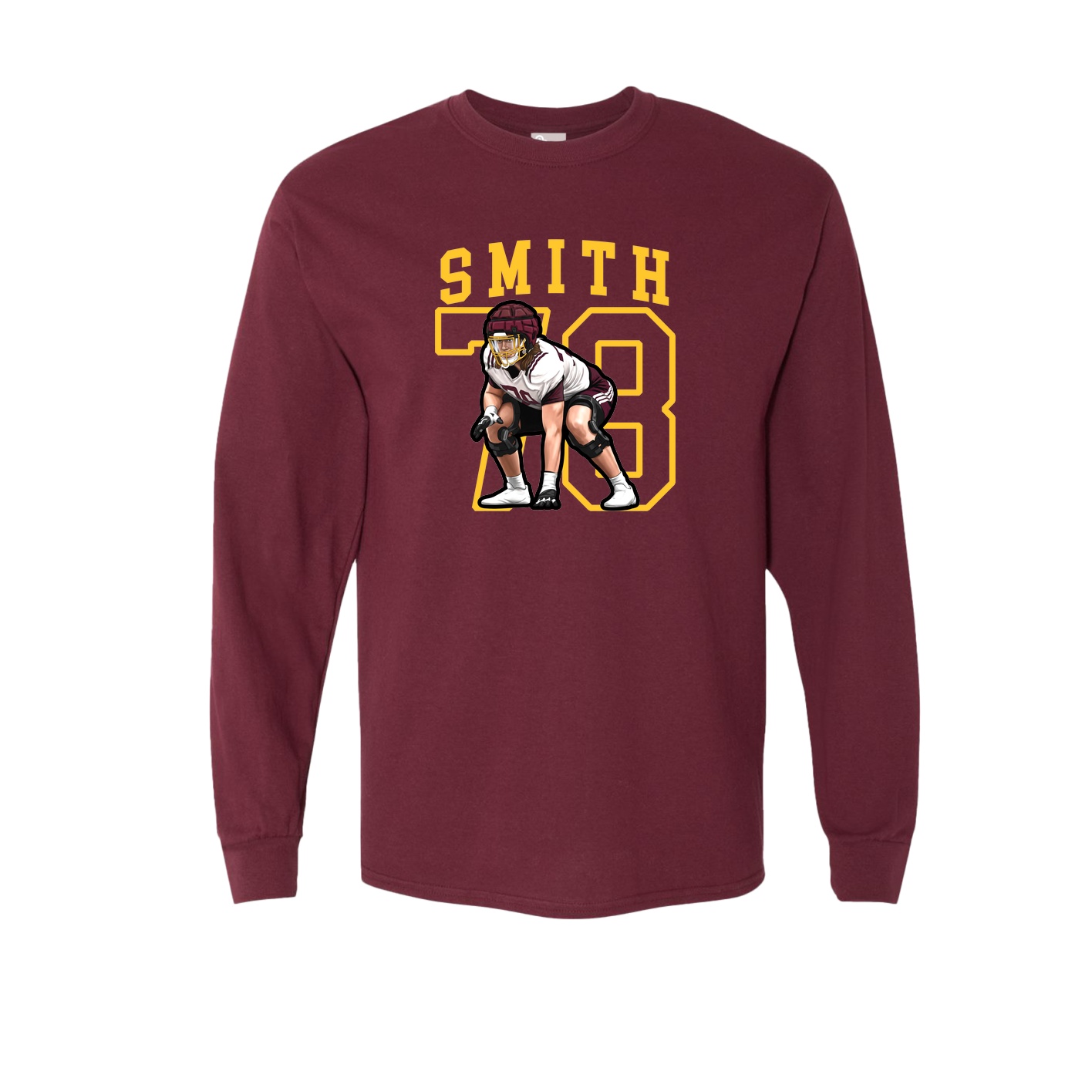 Long Sleeve Tee — Shirsey in Maroon