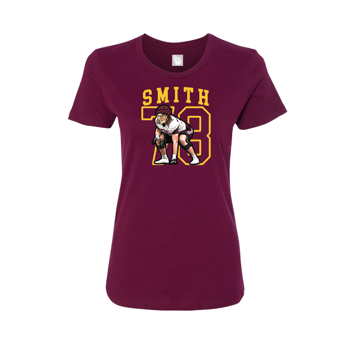 Fitted Women's Tee — Shirsey in Maroon
