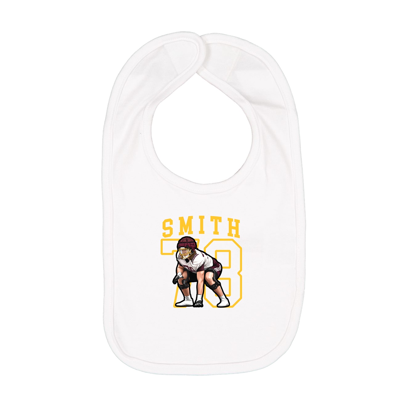 Infant Bib — Shirsey in White