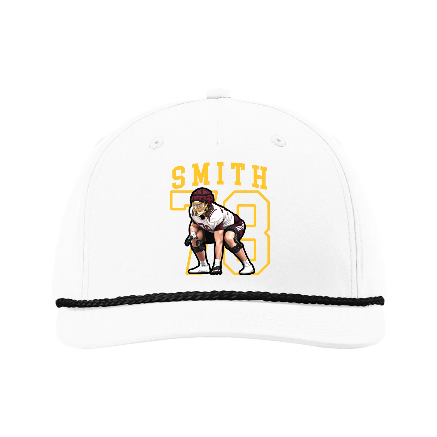 Five-Panel Classic Rope Cap — Shirsey in White