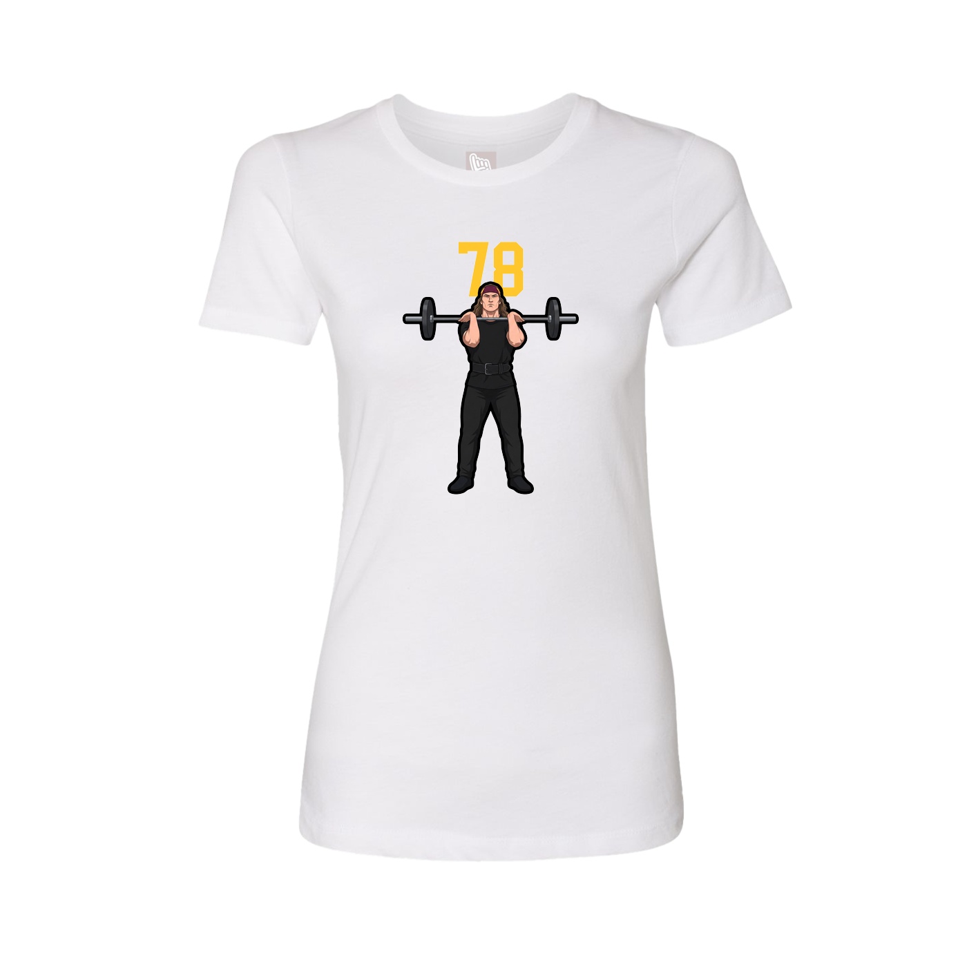 Womens Tee — Number Top in White