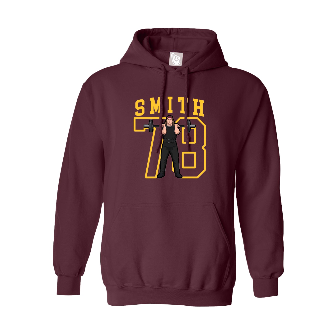 Hoodie — Shirsey in Maroon