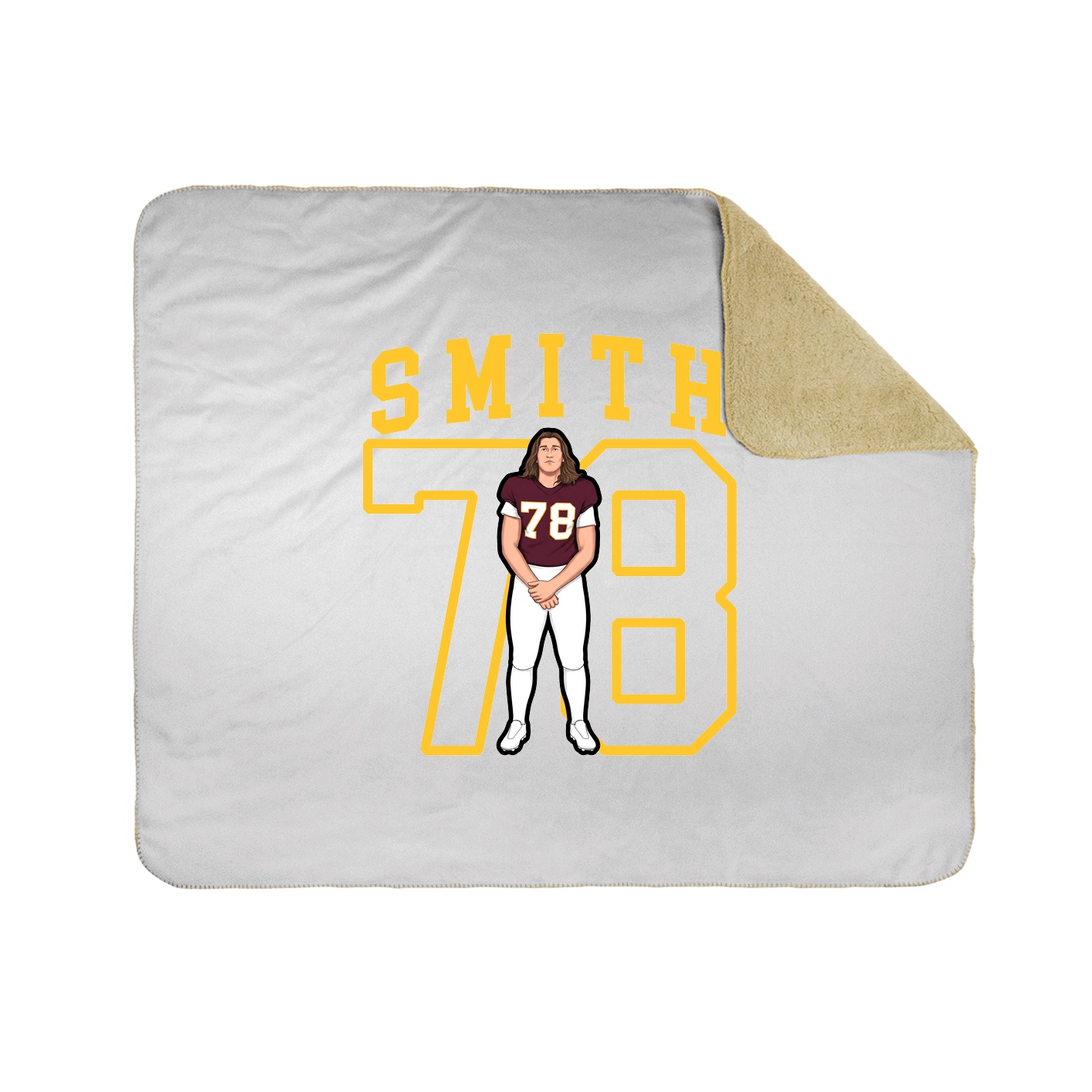 Throw Blanket — Shirsey in White