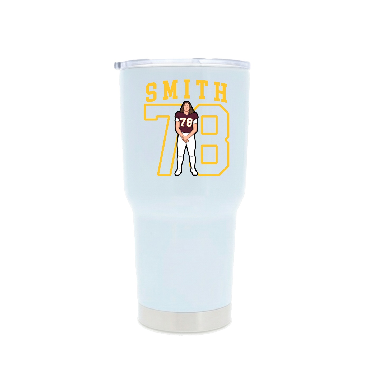 30oz Stainless Steel Tumbler — Shirsey in White