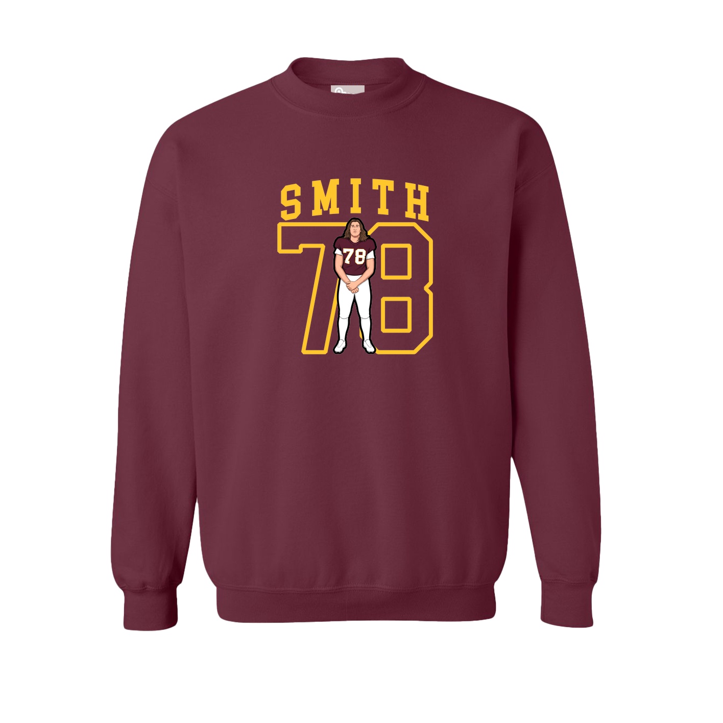 Fleece Crew — Shirsey in Maroon