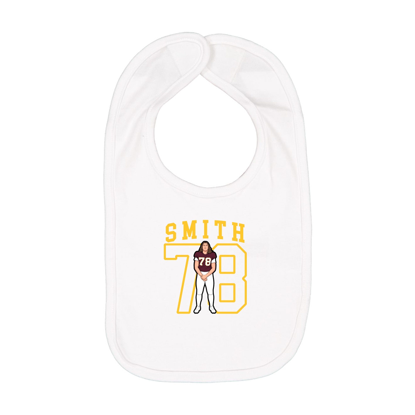 Infant Bib — Shirsey in White