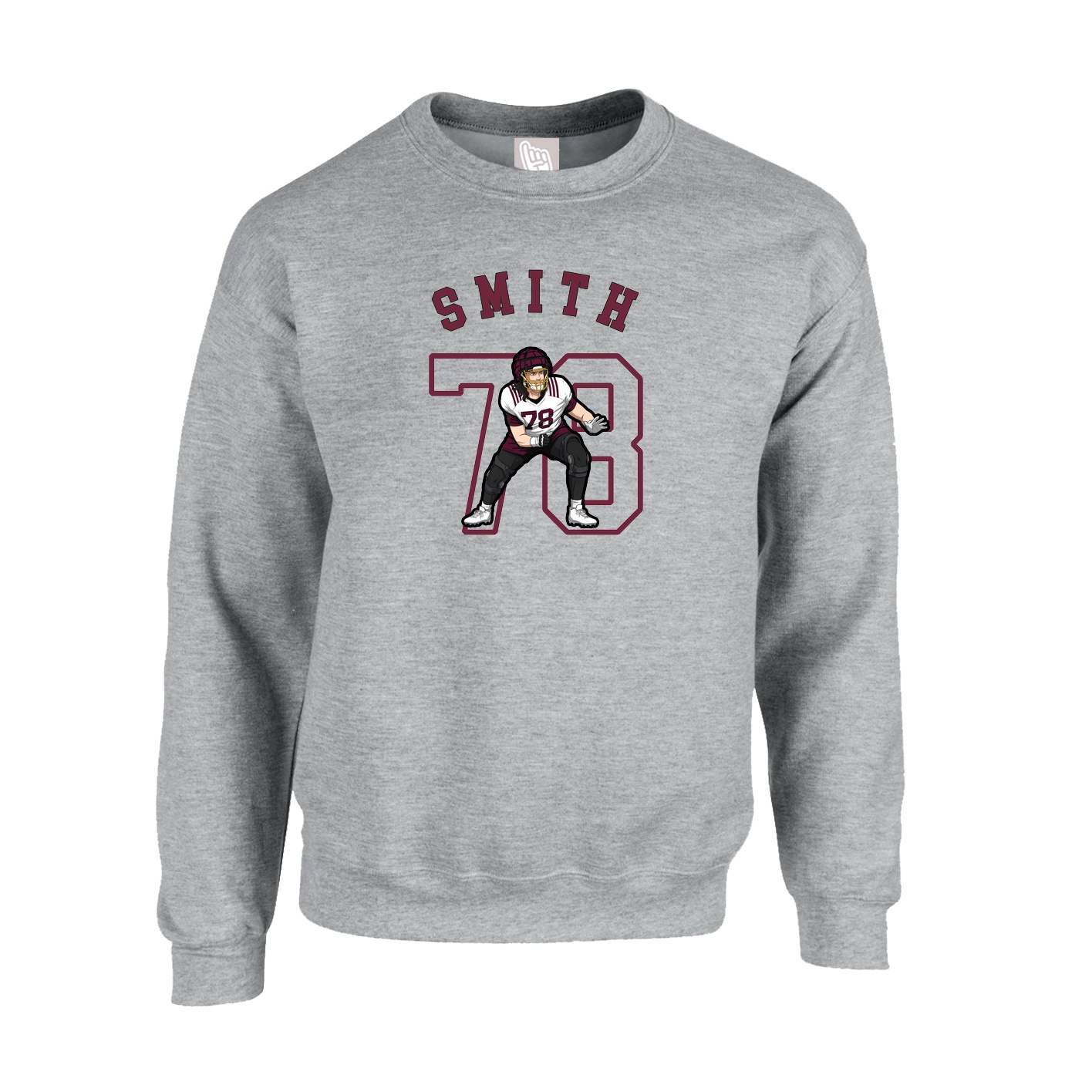 Fleece Crew — Shirsey Arch in Grey
