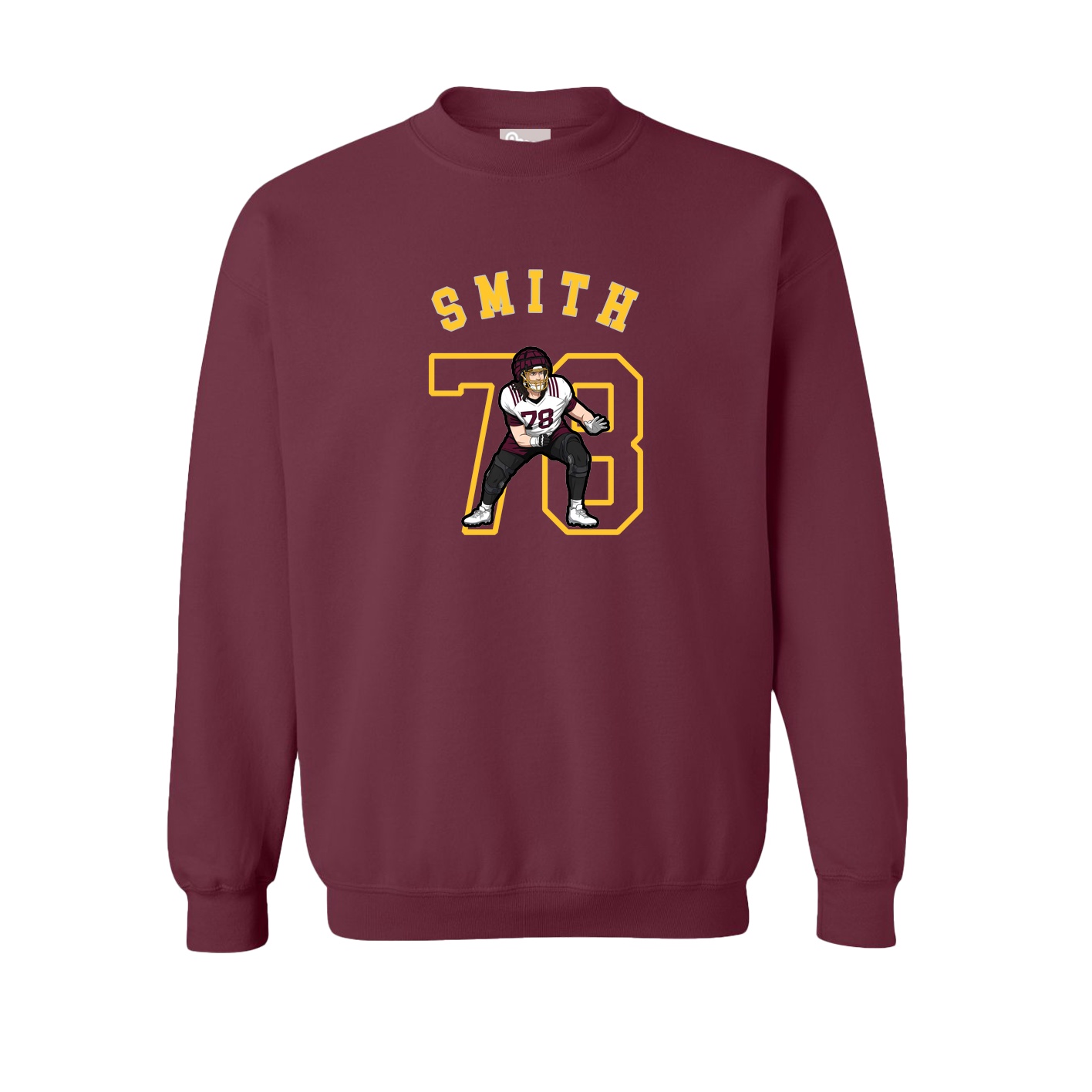 Fleece Crew — Shirsey Arch in Maroon