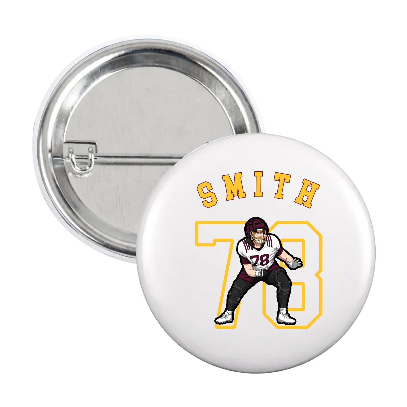 Game Day Button — Shirsey Arch in White