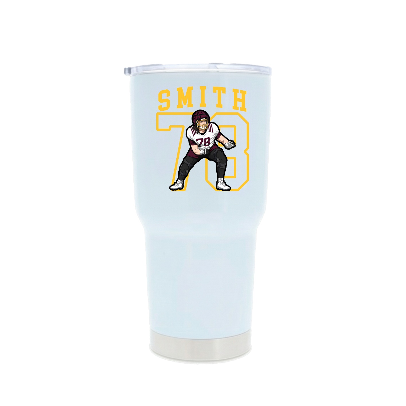 30oz Stainless Steel Tumbler — Shirsey in White