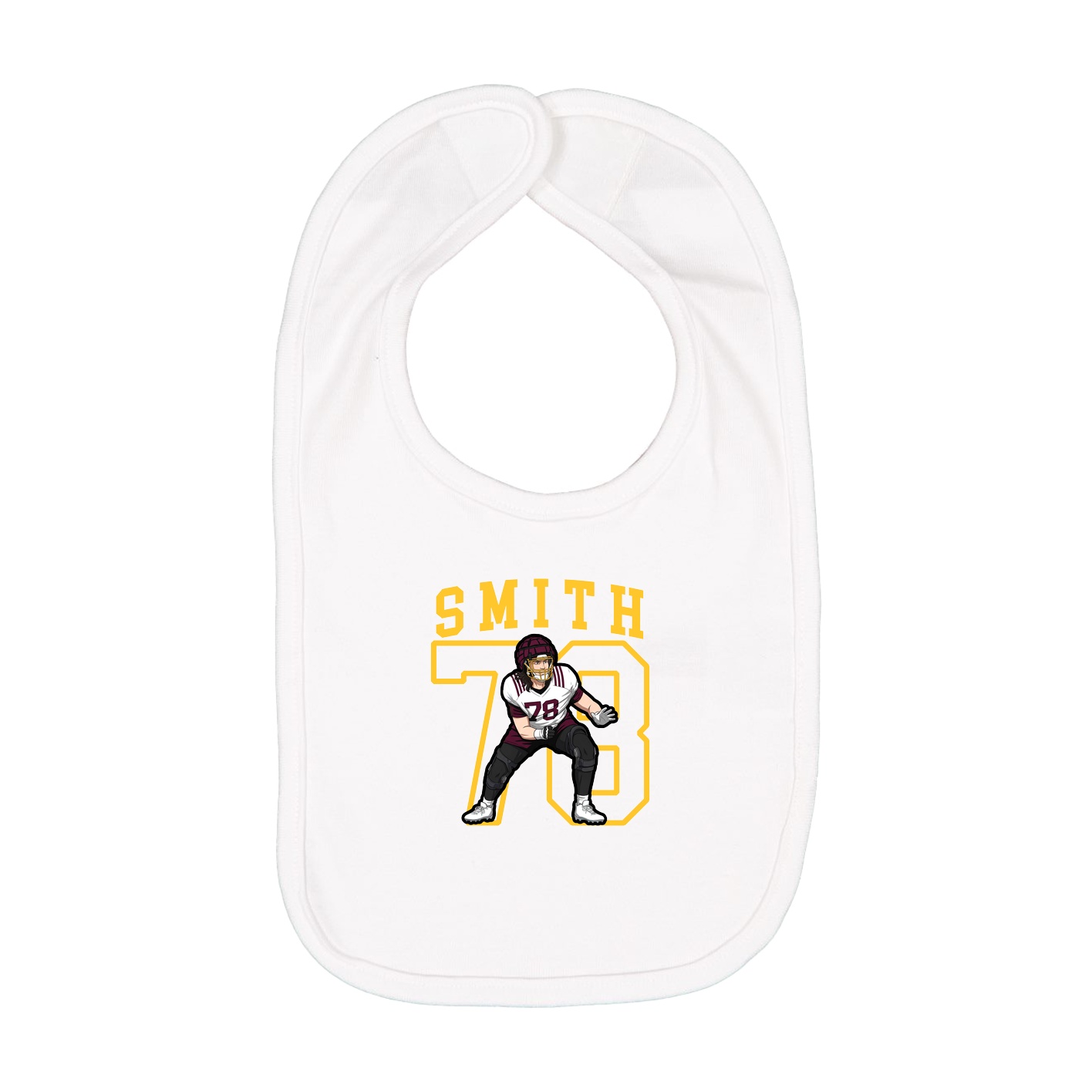 Infant Bib — Shirsey in White