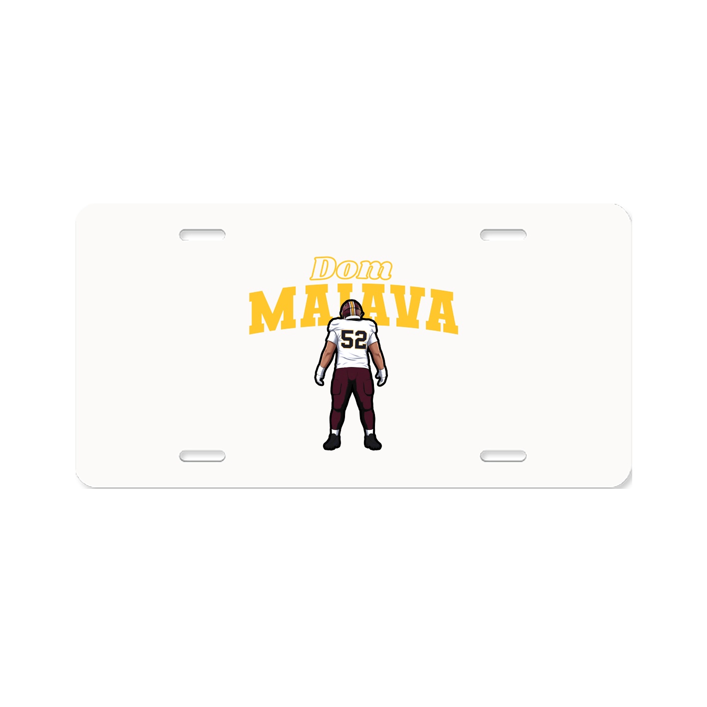 License Plate — Name Arch in Classic