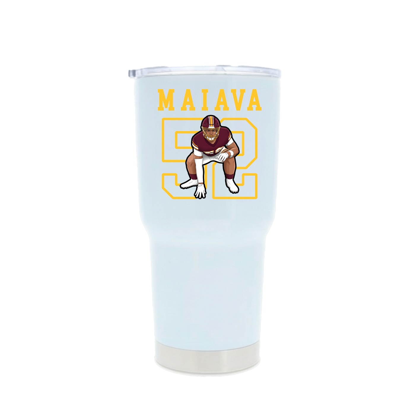 30oz Stainless Steel Tumbler — Shirsey in White