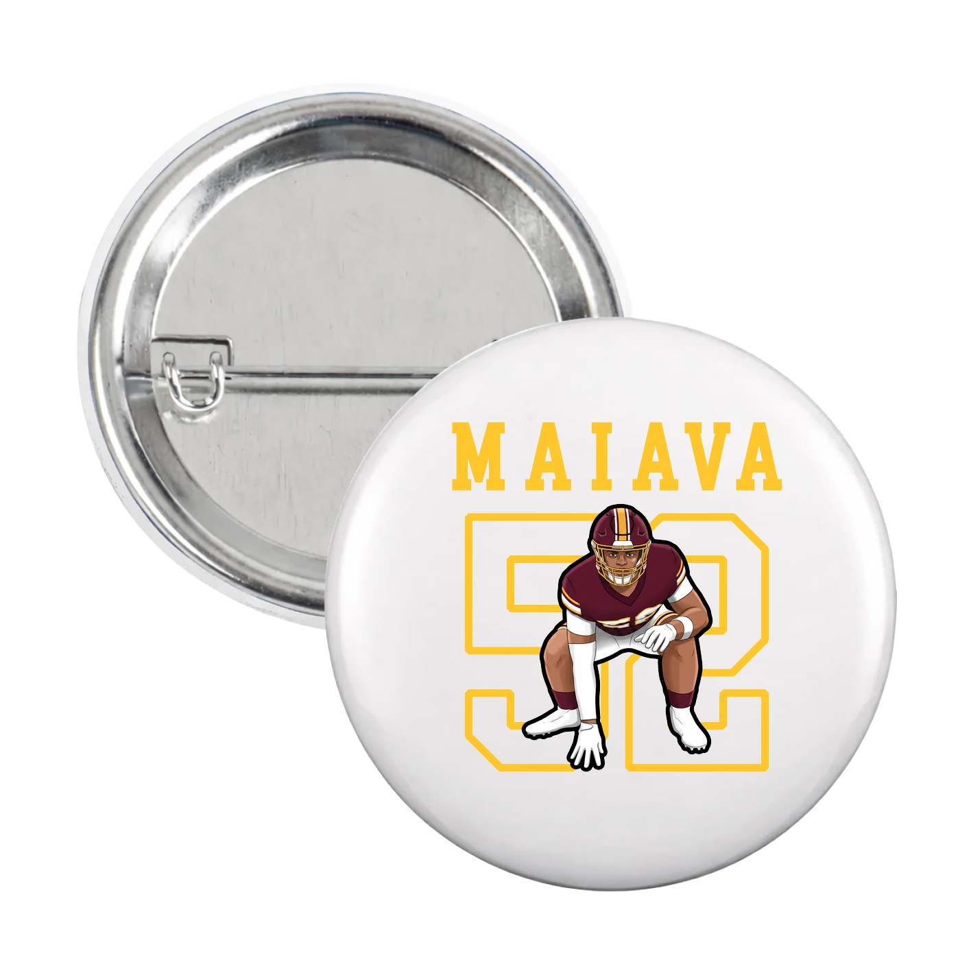 Game Day Button — Shirsey in White