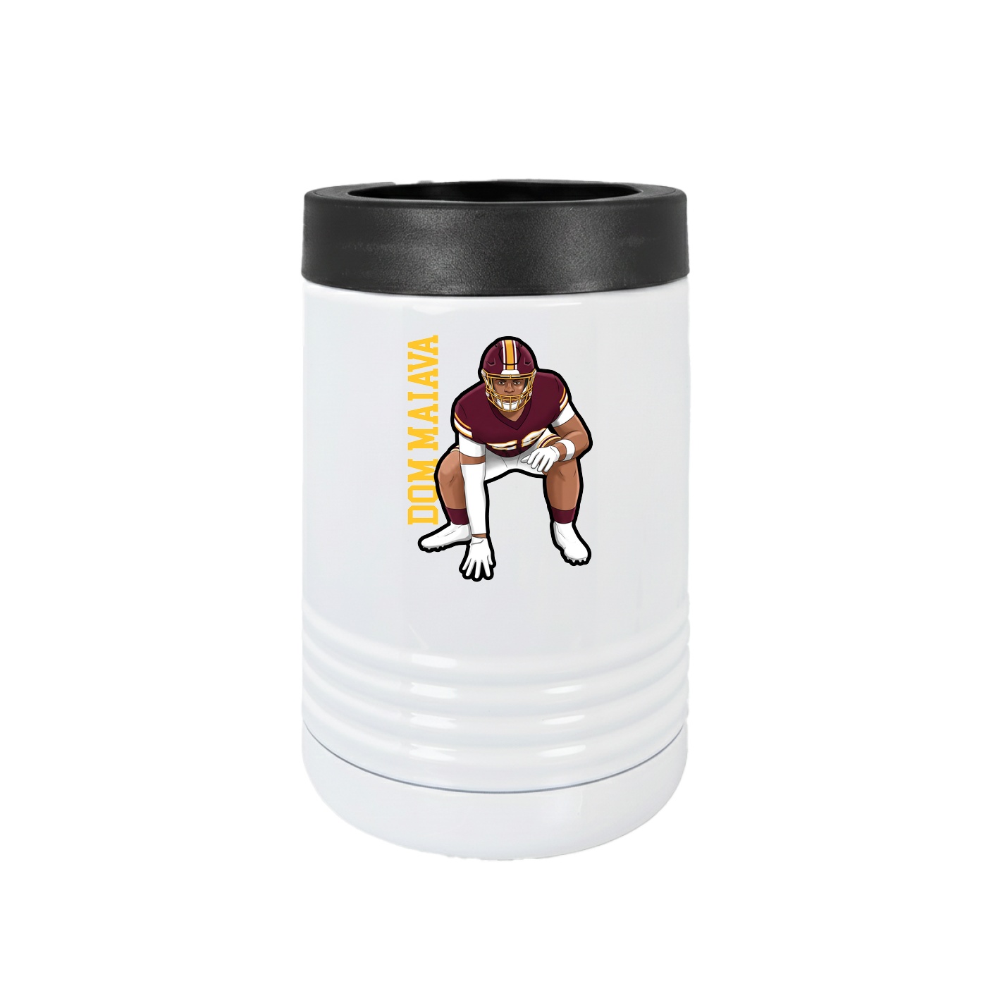 Beverage Holder — Name Vertical in White