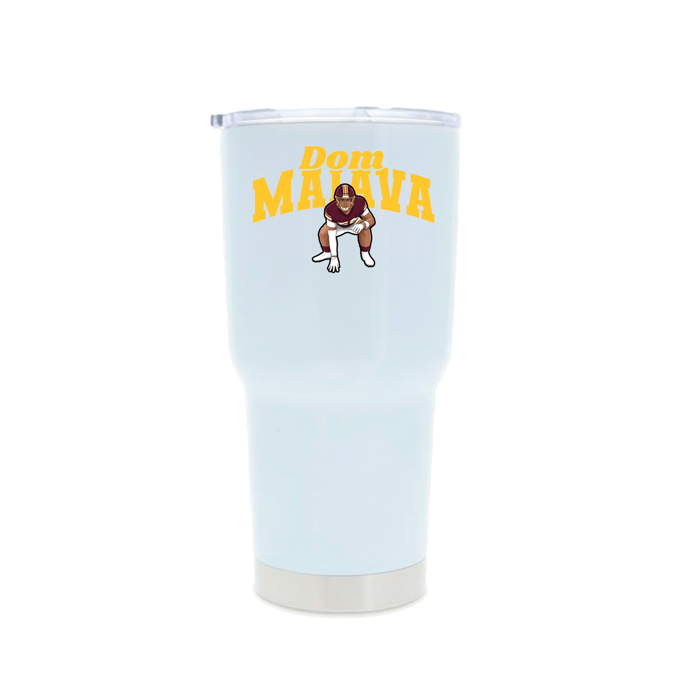 30oz Stainless Steel Tumbler — Signature Arch in White
