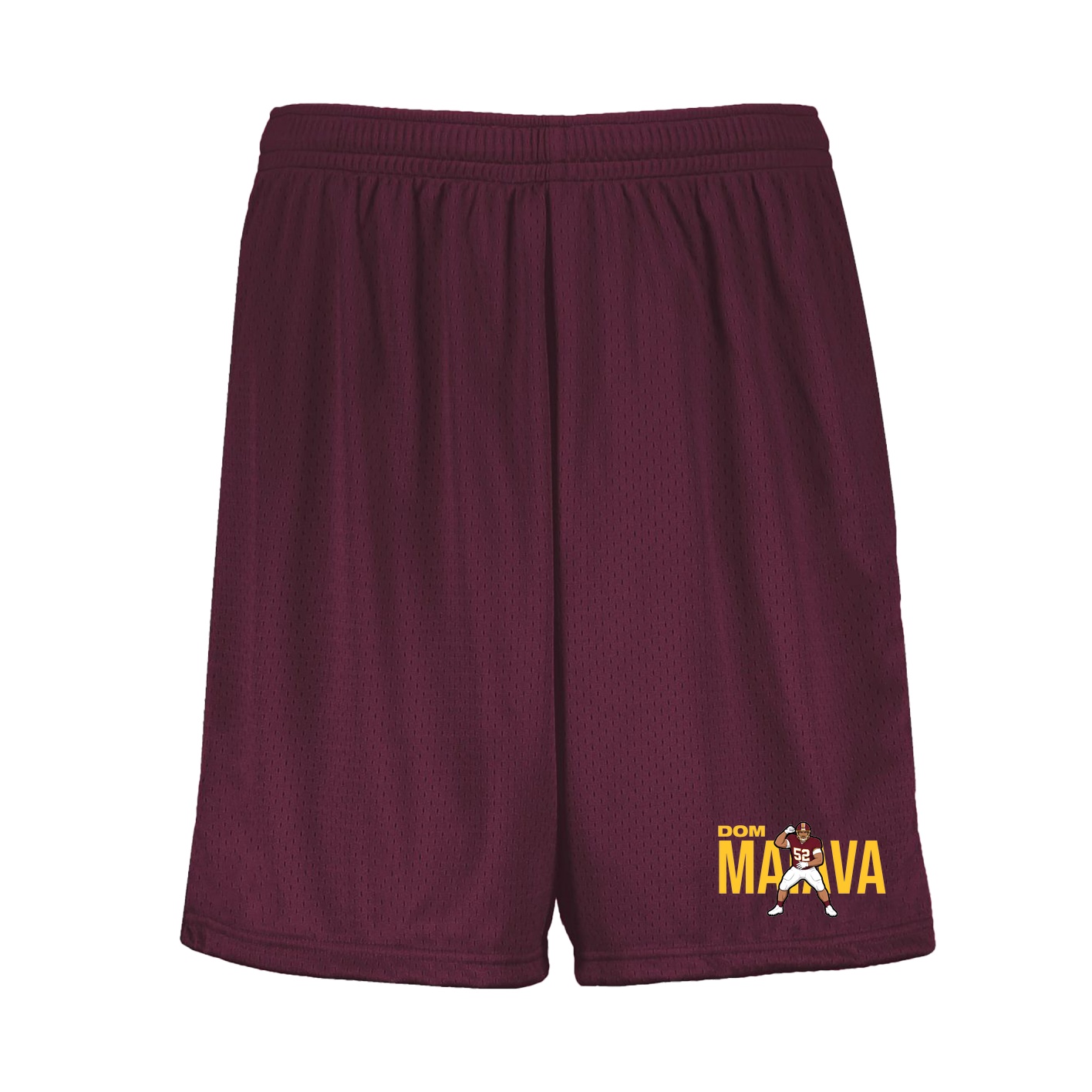 Shorts — Player Name in Maroon