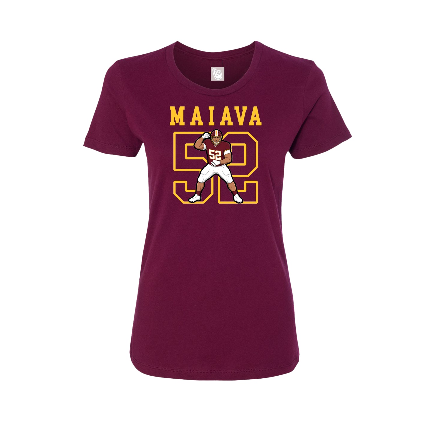 Fitted Women's Tee — Shirsey in Maroon