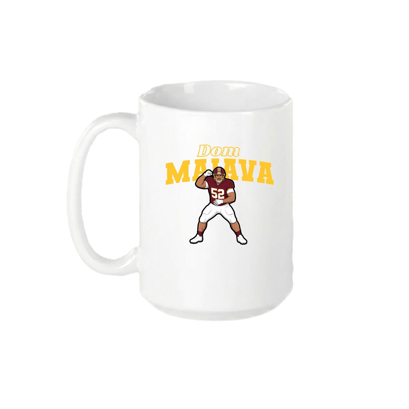 15oz Coffee Mug — Name Arch in White