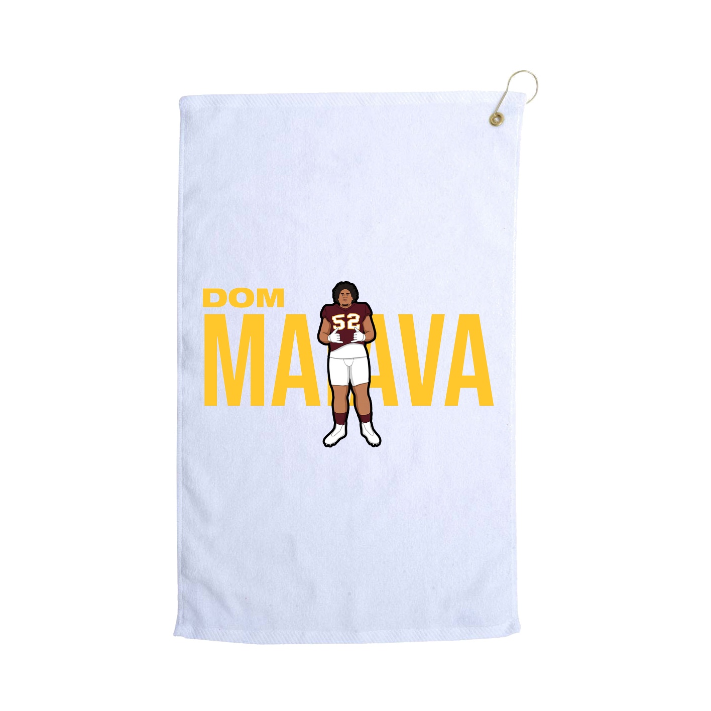 Golf Towel — Player Name in White