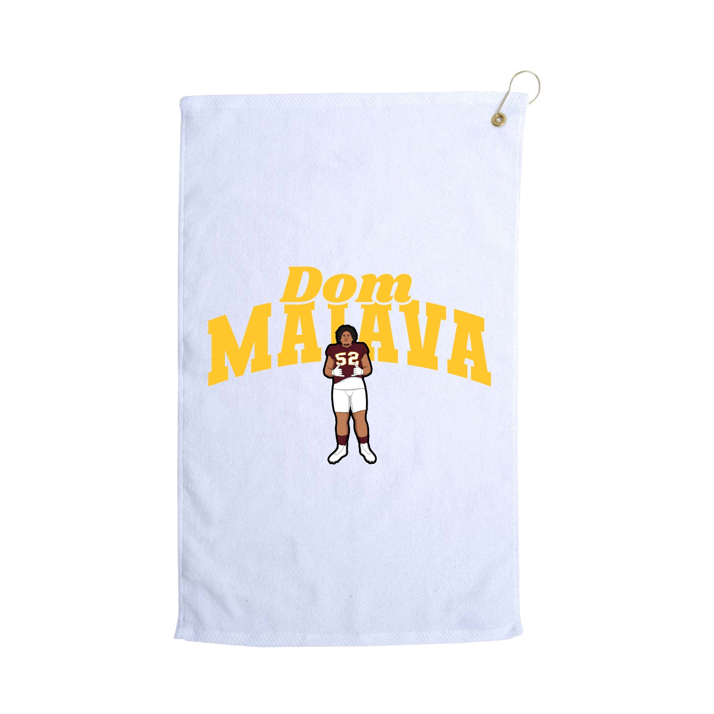 Golf Towel — Signature Arch in White