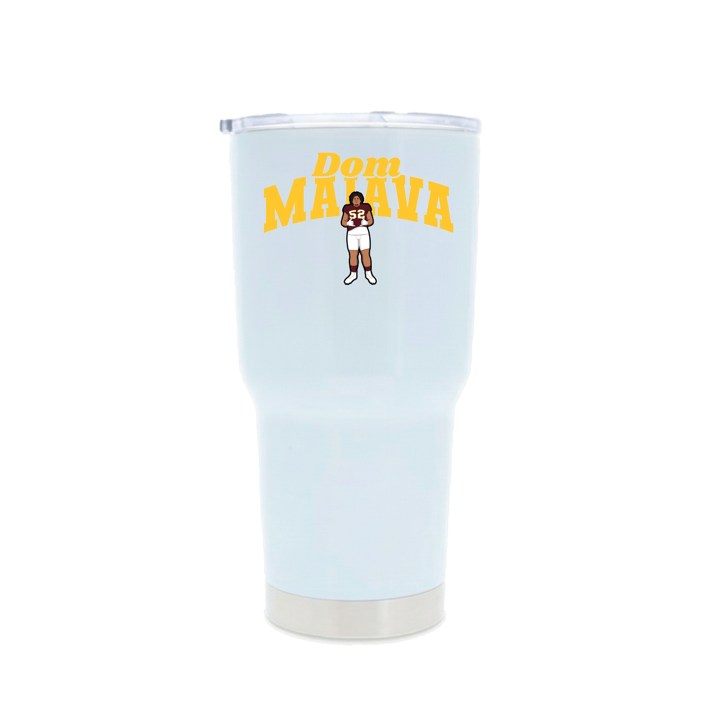 30oz Stainless Steel Tumbler — Signature Arch in White