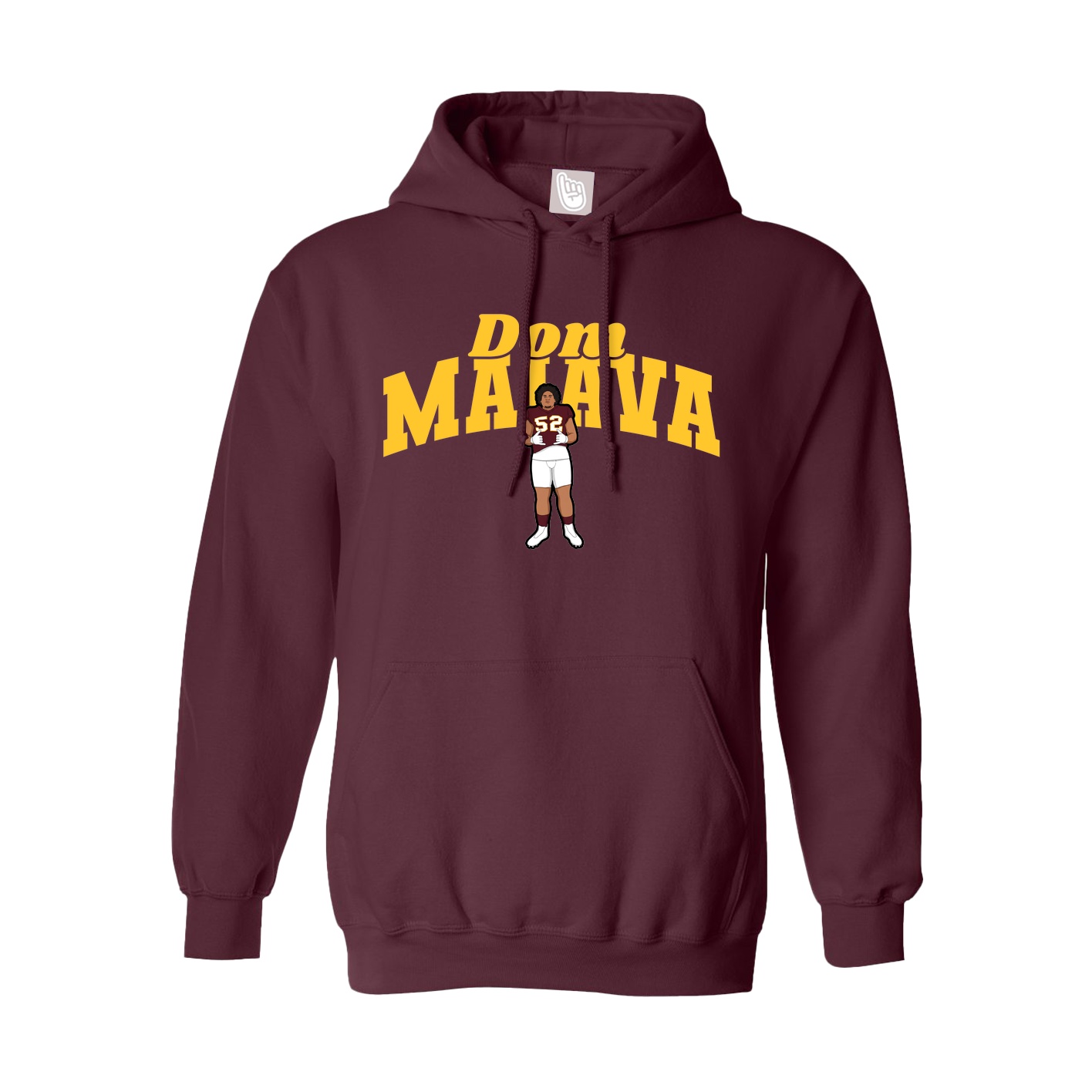 Youth Hoodie — Signature Arch in Maroon