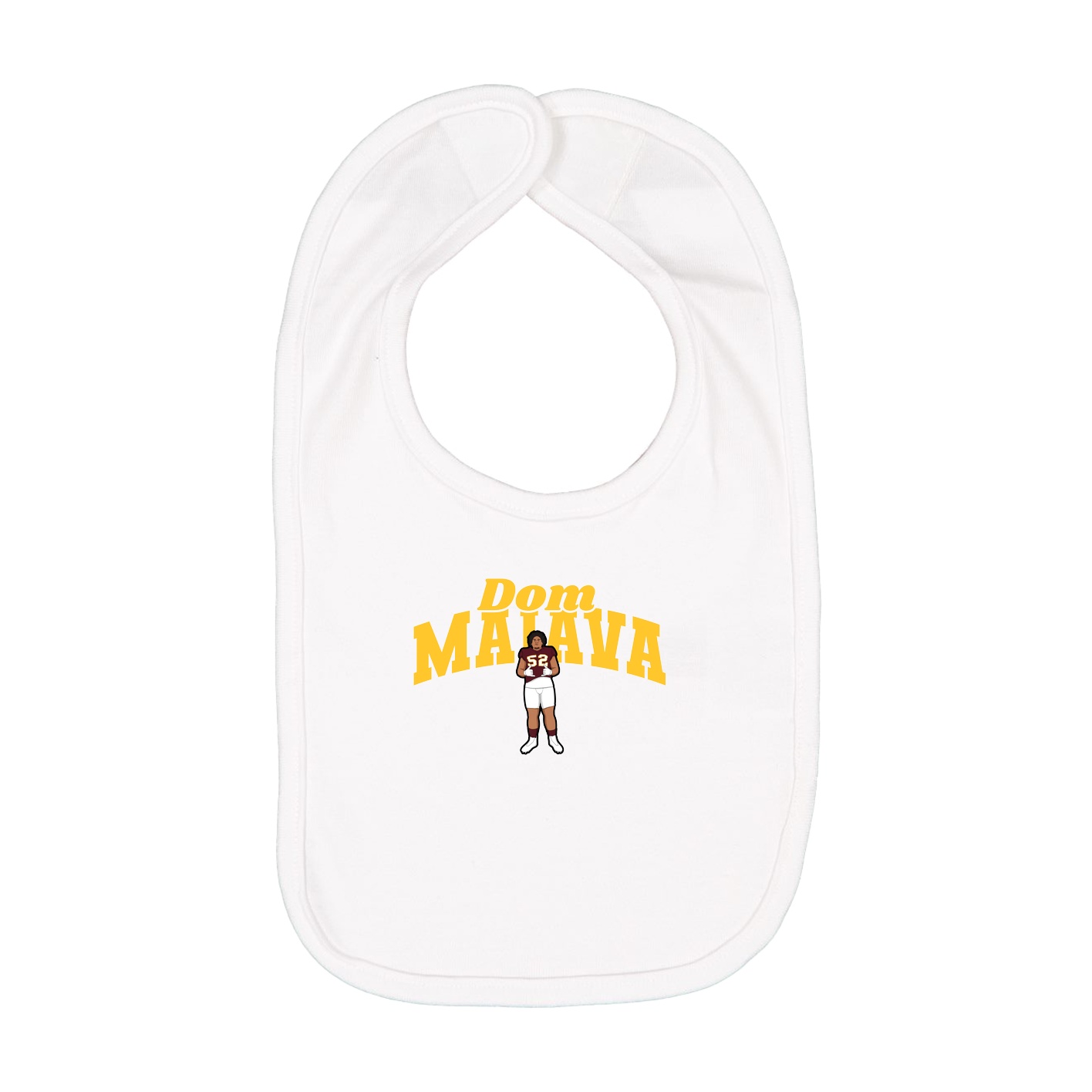 Infant Bib — Signature Arch in White
