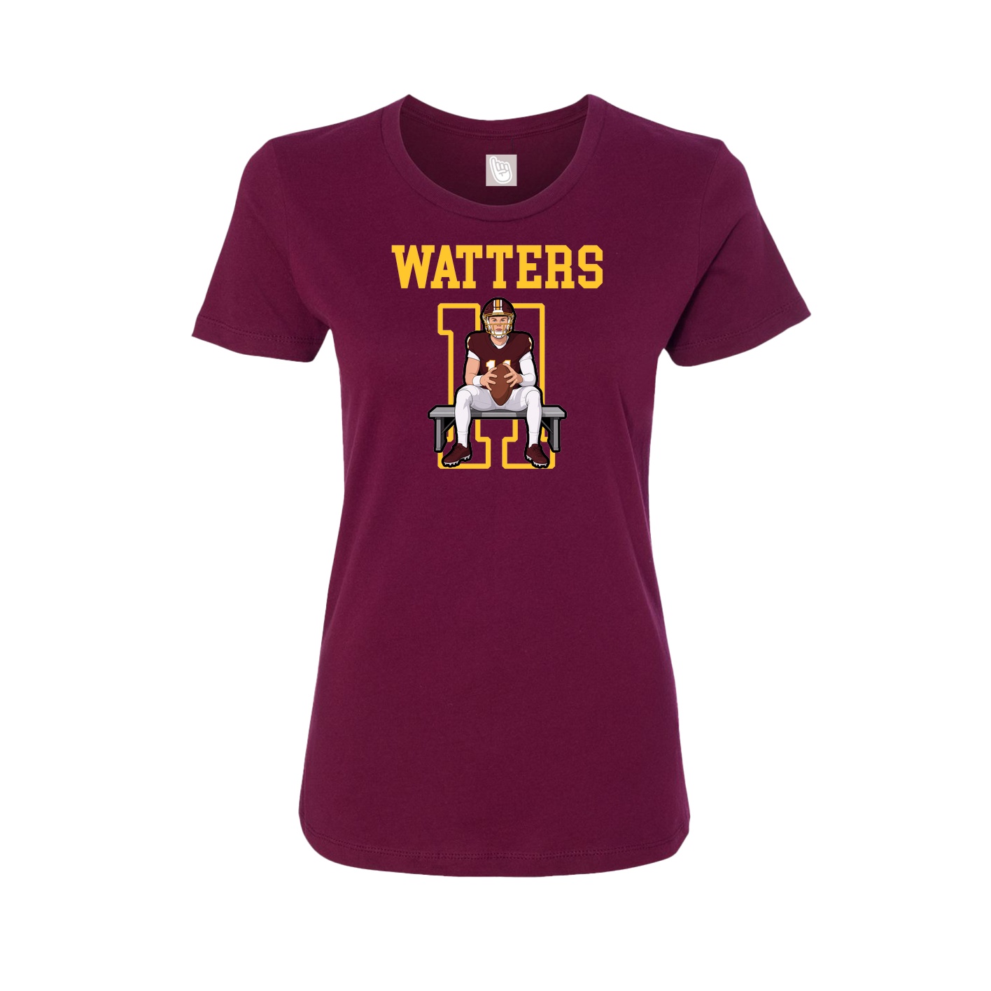 Fitted Women's Tee — Shirsey in Maroon
