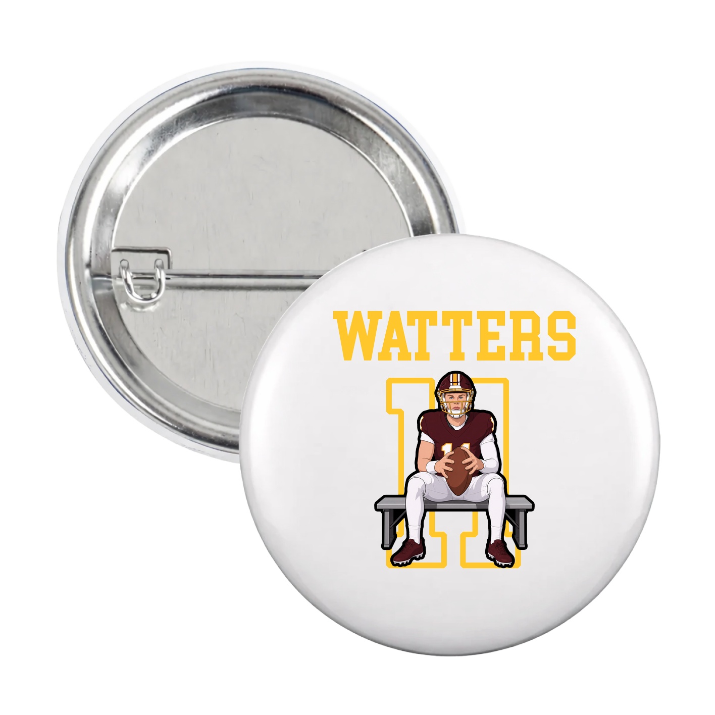 Game Day Button — Shirsey in White