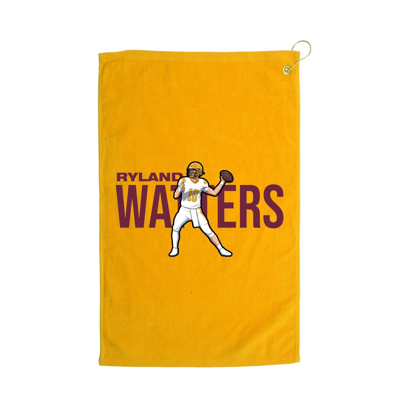Golf Towel — Player Name in Gold