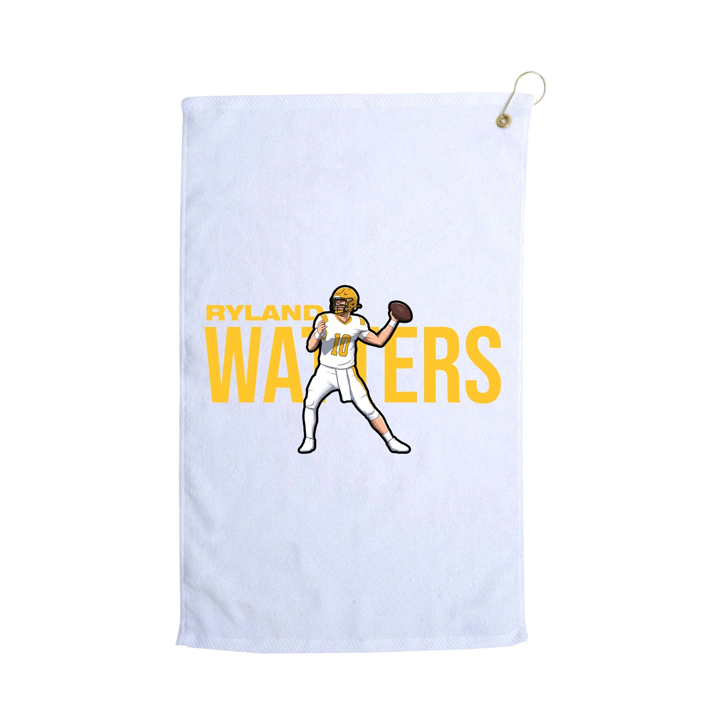 Golf Towel — Player Name in White