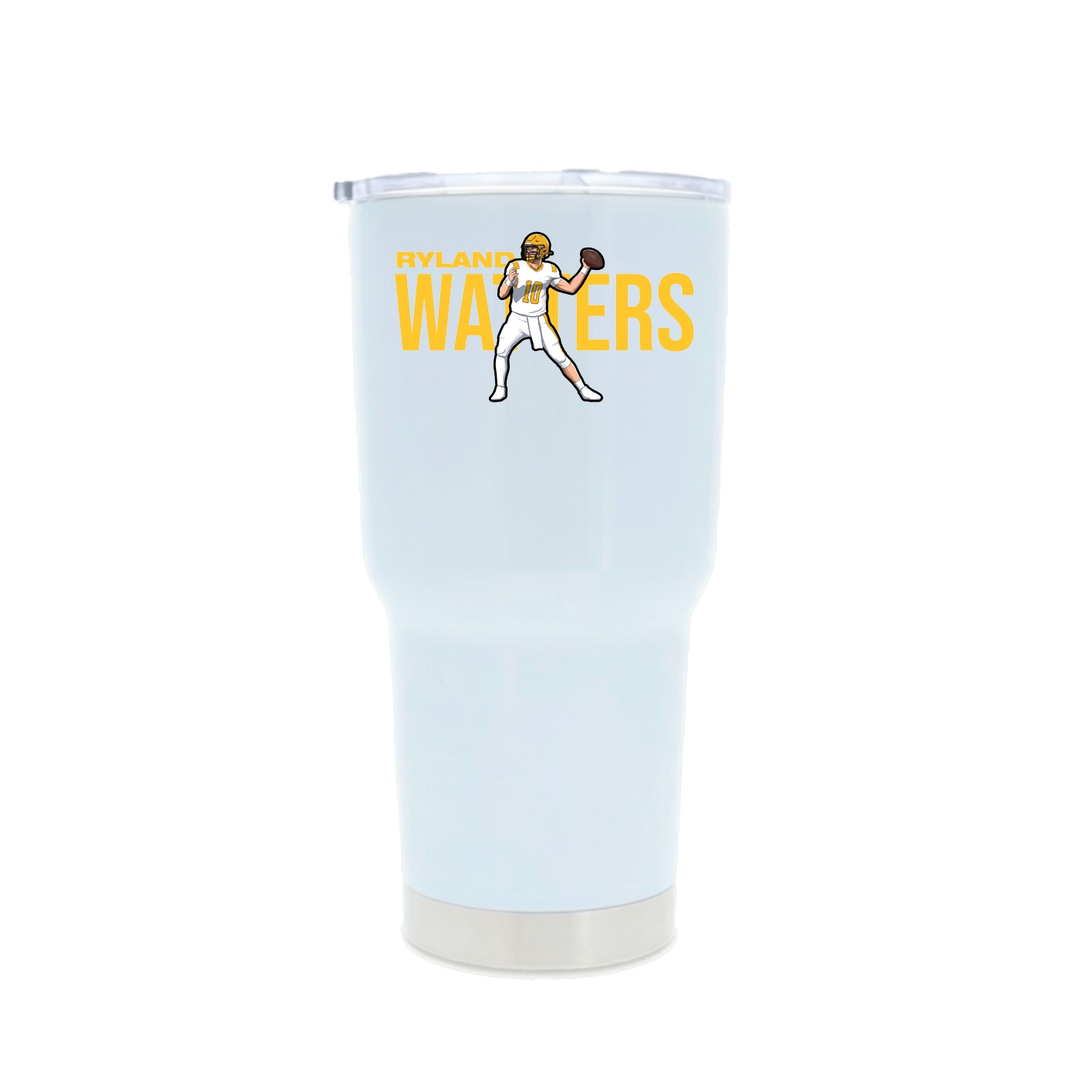 30oz Stainless Steel Tumbler — Player Name in White