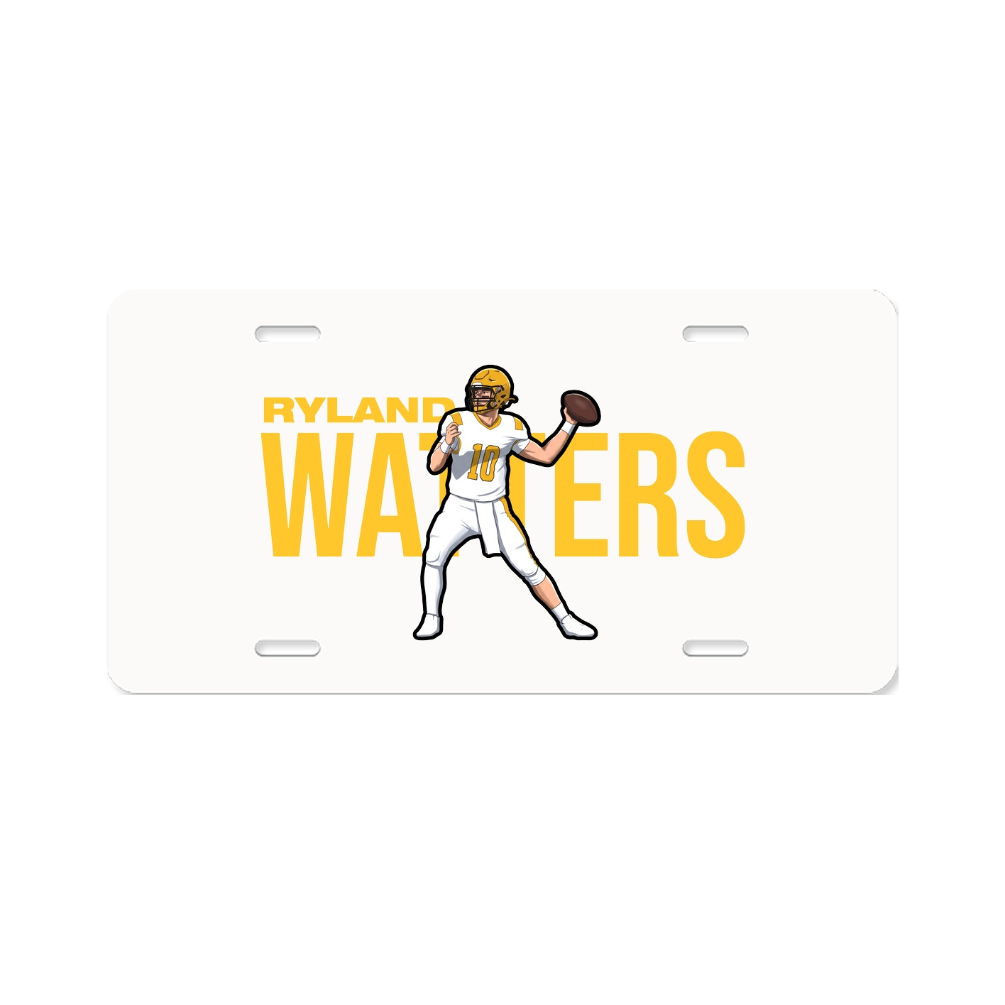 License Plate — Player Name in Classic