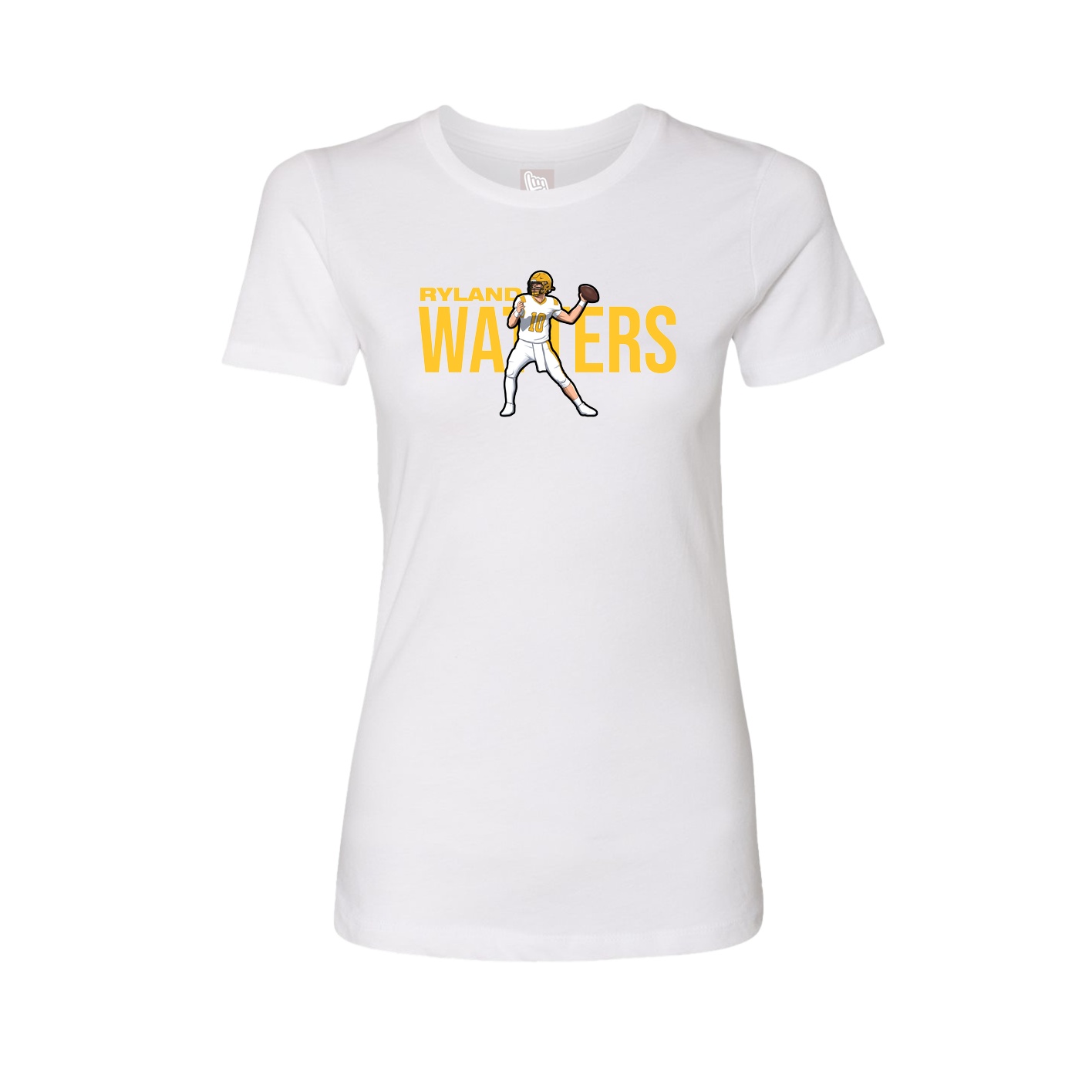 Womens Tee — Player Name in White