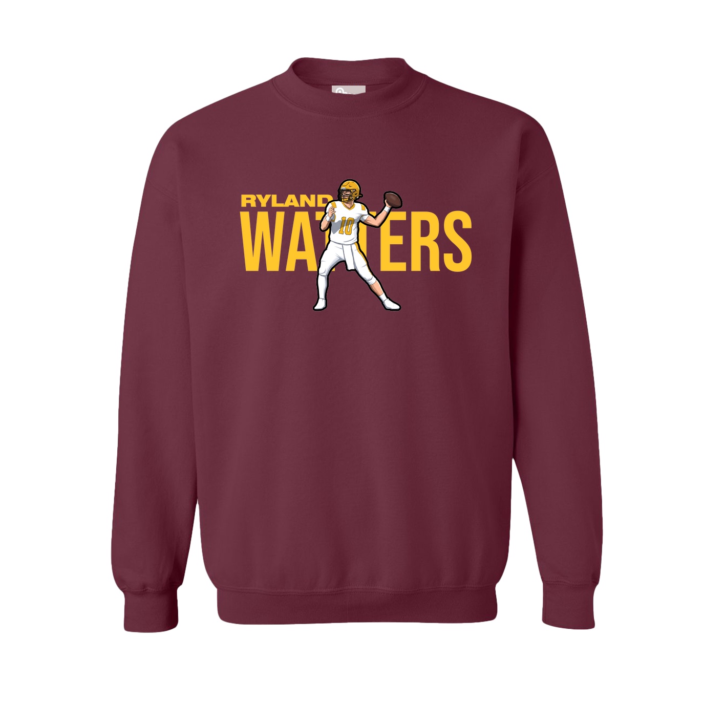 Fleece Crew — Player Name in Maroon