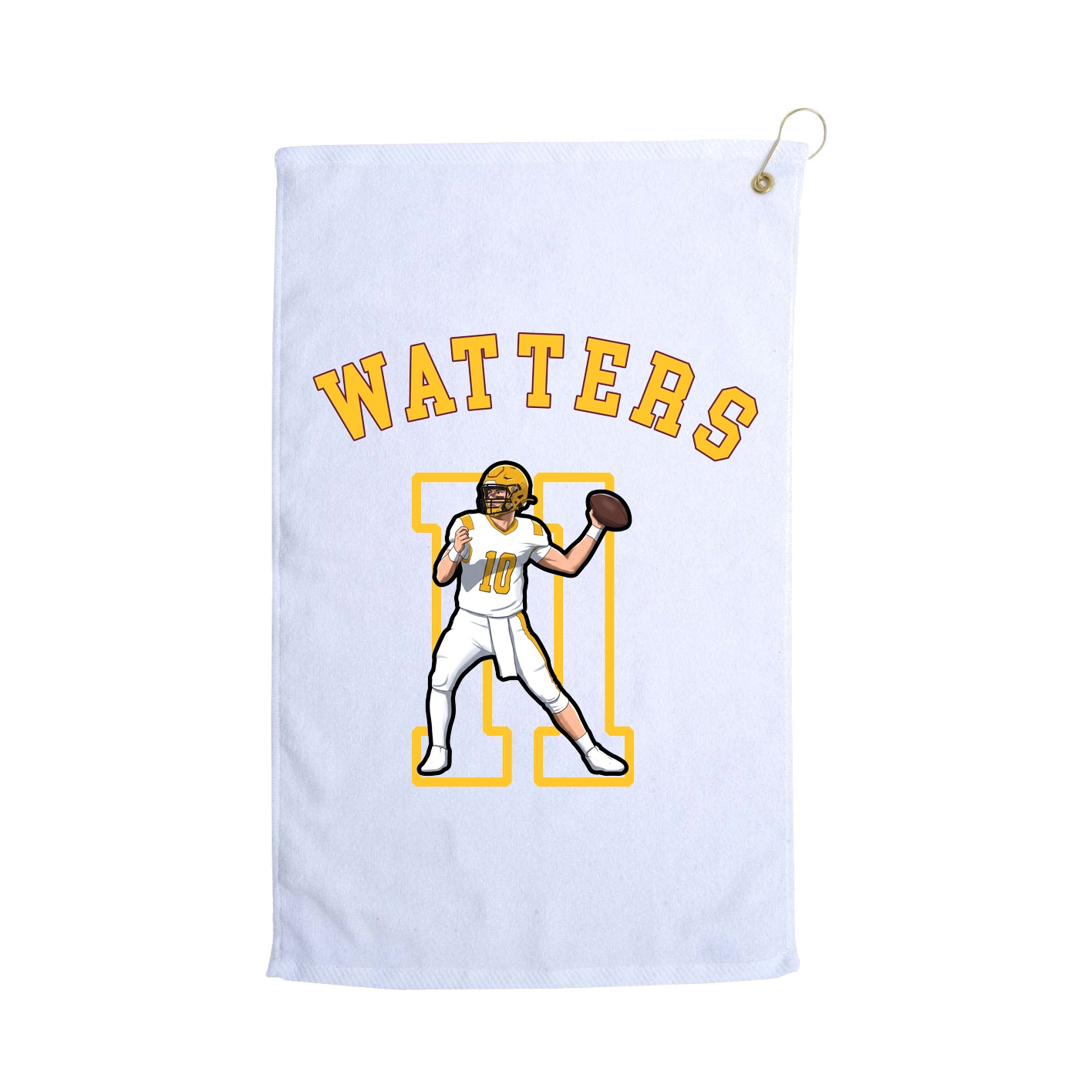 Golf Towel — Shirsey Arch in White