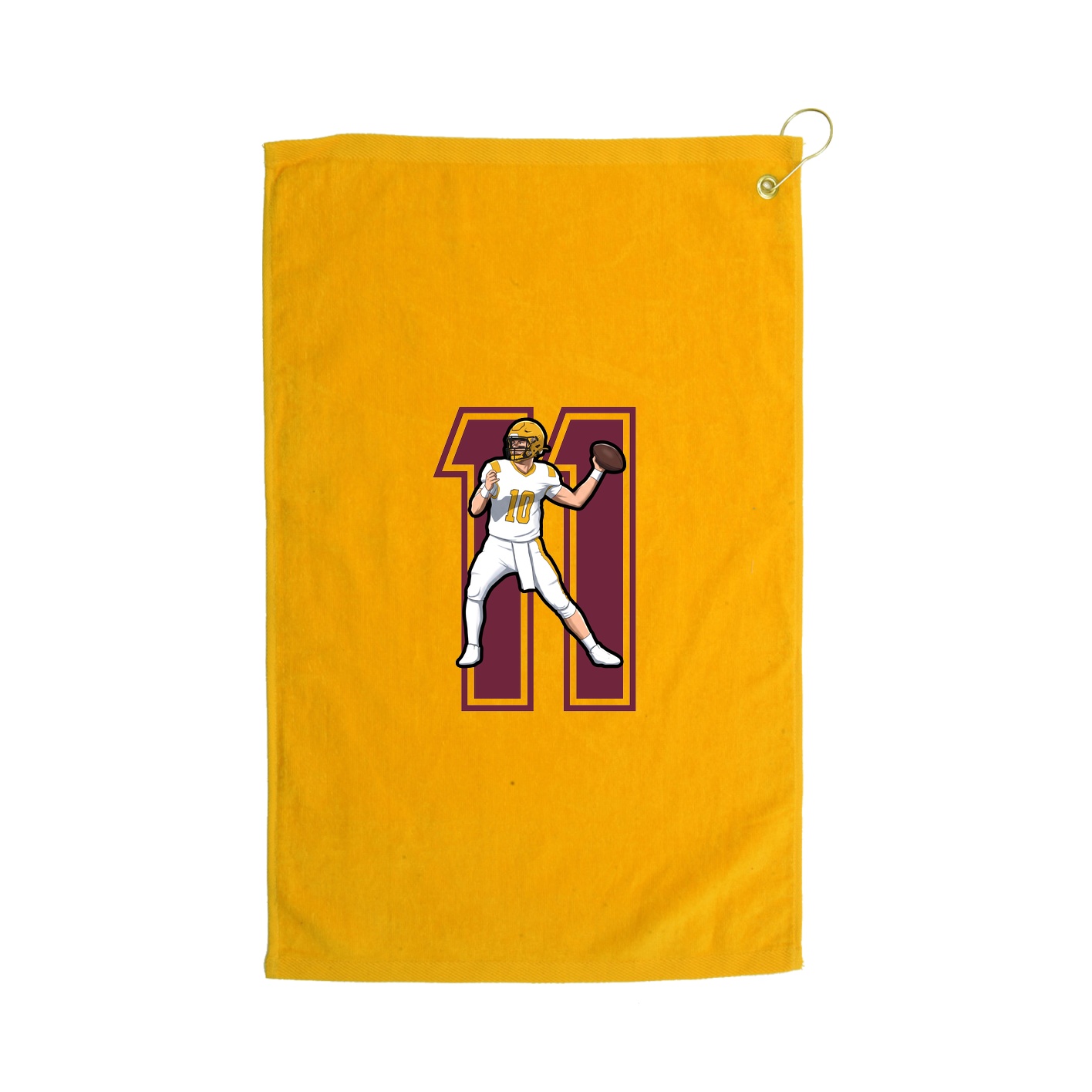 Golf Towel — Number in Gold