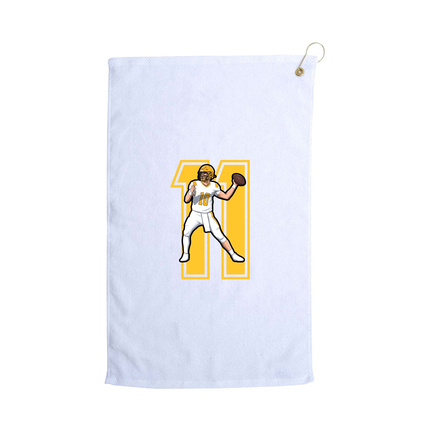 Golf Towel — Number in White