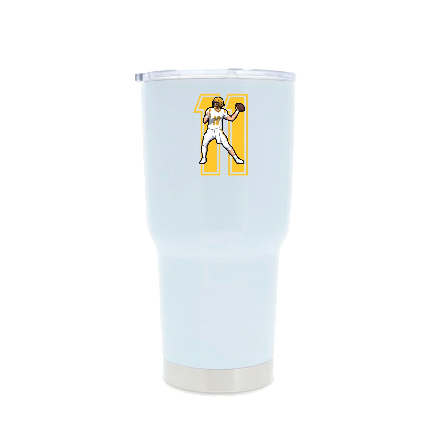30oz Stainless Steel Tumbler — Number in White