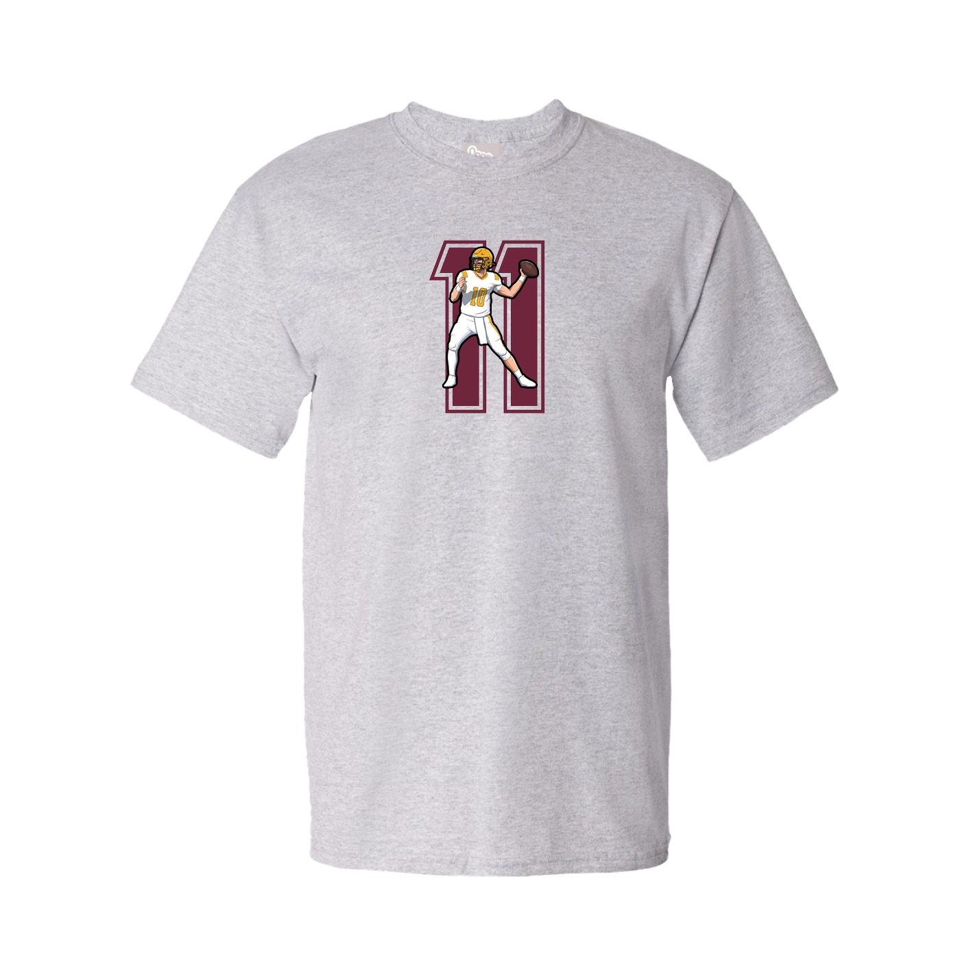 Youth Tee — Number in Grey