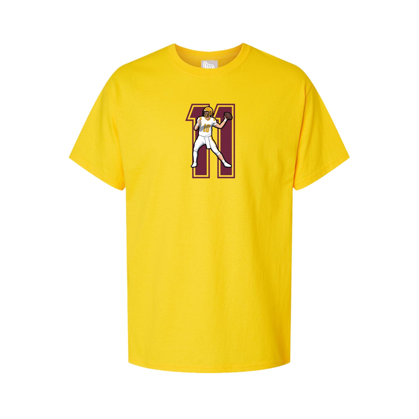 Youth Tee — Number in Gold