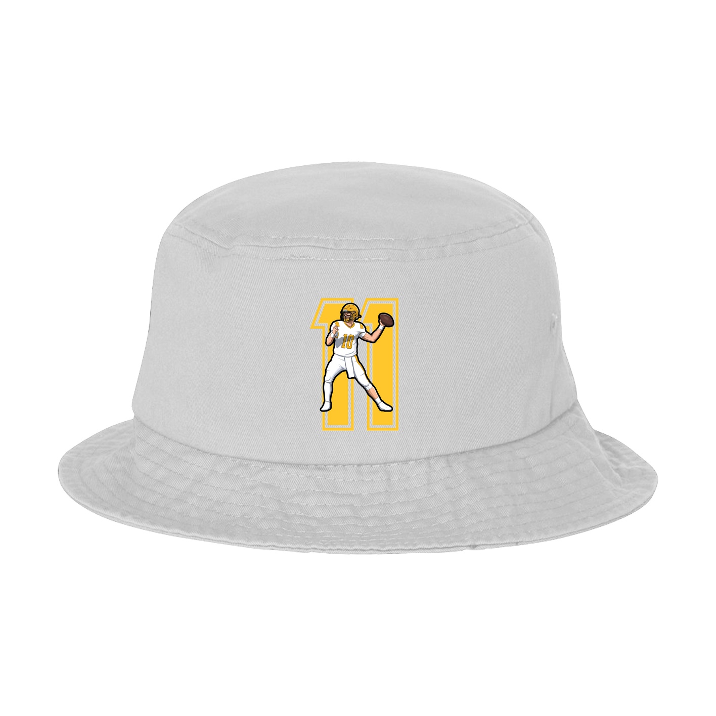 Bucket Cap — Number in White