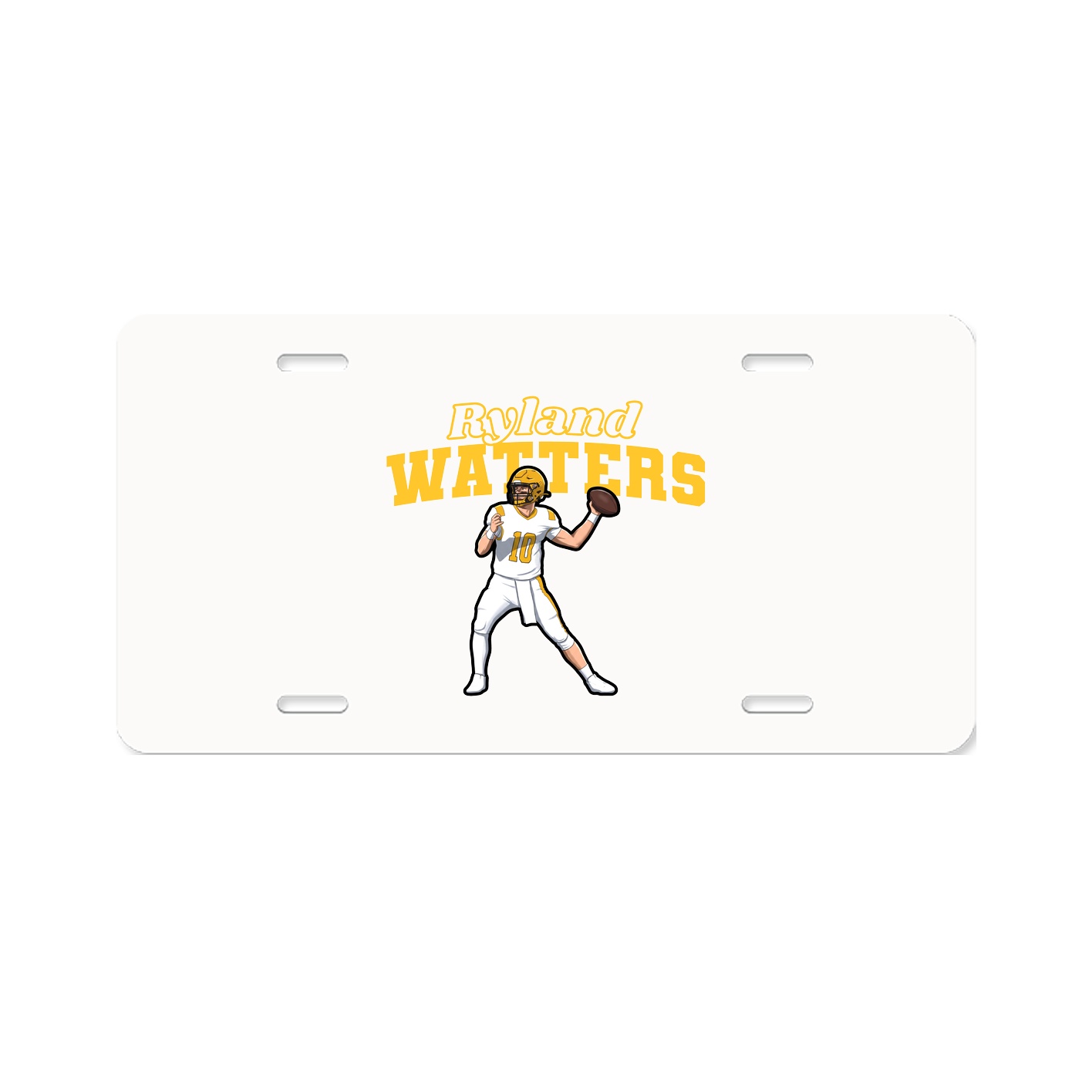 License Plate — Name Arch in Classic
